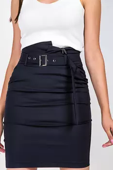 Юбка женская S&amp;T 3051 + ремень (42, Черный)