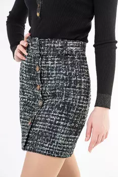 Юбка женская S&amp;T 6012 + ремень (42, Черный)