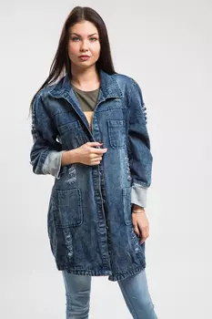 Кардиган женский джинс Almalka 8822 (XXL, Синий)
