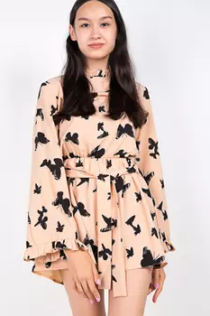 Комбинезон женский (B) STOLNIK 200 + пояс (S, Черный принт)