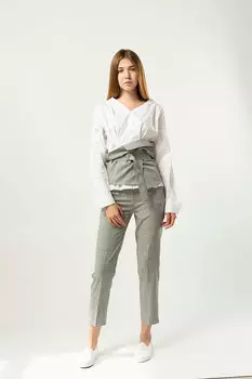 Комплект женский (блузка+брюки+пояс) (B) STOLNIK 804 (L, Розовый)