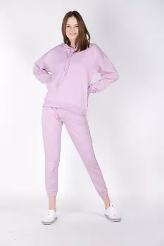 Комплект женский спорт (Толстовка+Брюки) (B) STOLNIK FM109 (46, Сиреневый)