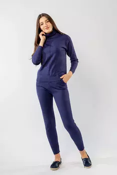 Комплект женский (водолазка + брюки) No Name 2805 (M-L, Темно-Синий)