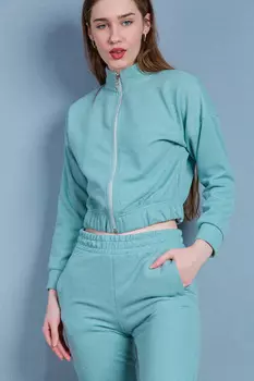 Костюм женский спорт (толстовка + брюки) Samo W45036 (S, Темно-Синий)