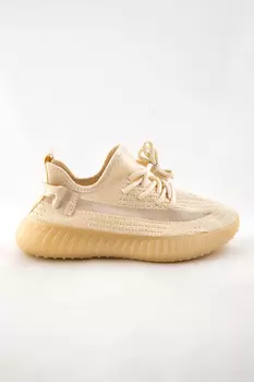 Кроссовки женские Meitesi LS54-3 (38, Бежевый)