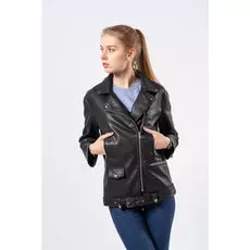 Куртка женская к/з Aftf Basic 2026 (M, Черный)