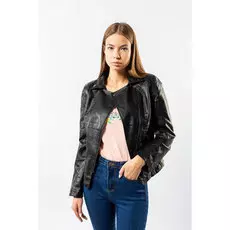 Куртка женская к/з Xue Ji Jia 1905 (XL, Черный)