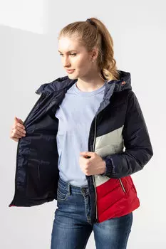 Куртка женская STOLNIK 96016 (XXL, Синий/Красный)