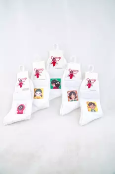 Носки женские Супер TT-121A (5 шт) (37-42, Белый)