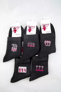 Носки женские Супер TT-122B (5 шт) (37-42, Черный)