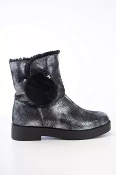 П/Сапоги женские Meitesi M378-1E (41, Серебристый)