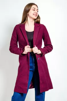 Пальто женское (B) Beauty П614 (46, Бордовый)