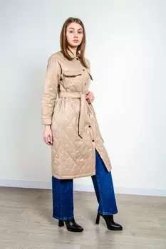 Пальто женское (B) STOLNIK 555 + пояс (44, Черный)