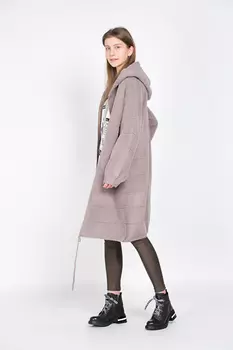 Пальто женское Yirenzhiyi 9719 (M-L, Коричневый)