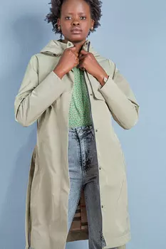 Плащ женский Snow Grace 8801 + пояс (L, Черный)