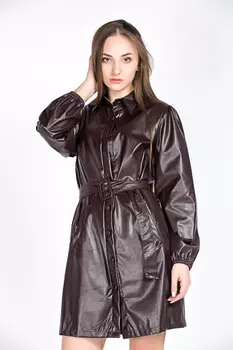 Платье женское (B) STOLNIK ЛП-1 + ремень (42, Черный)