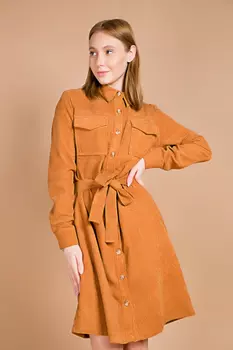 Платье женское (B) STOLNIK П033 (46, Коричневый)