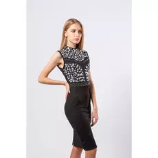 Платье женское STOLNIK 0910 (L, Черный)