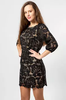 Платье женское ZM-5588 3891 (L, Черный/Бежевый)