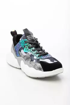 Полуботинки (кроссовки) женские SIDESTEP 9901-1 (37, Черный)