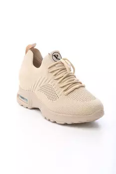 Полуботинки (кроссовки) женские V.I.Konty (текстиль) GL9301-3 (40, Бежевый)