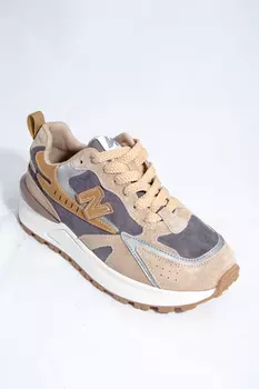 Полуботинки женские Prima D'arte HLN8920 текстиль (38, Коричневый)