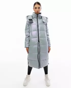 Пуховик женский Snow Grace 3372 (L, Серый)