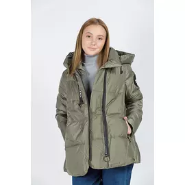 Пуховик женский TONGCOI 1934 (48, Хаки)