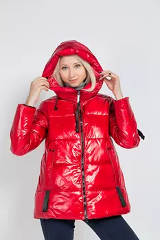 Пуховик женский TONGCOI 7085 (44, Красный)