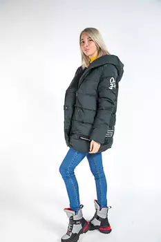 Пуховик женский TONGCOI 905 (46, Темно-Зеленый)