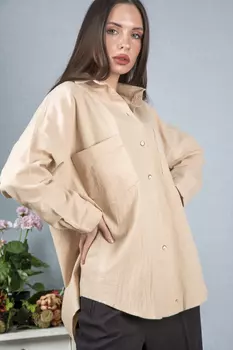 Рубашка женская (B) Allure 15 д/р (42, Светло-Бежевый)