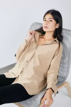 Рубашка женская (B) STOLNIK 373 (48, Синий)