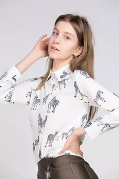 Рубашка женская STOLNIK 608 (M-L, Белый)