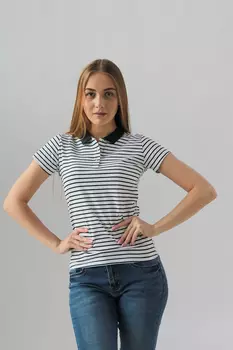 Рубашка женская Tumassi TW0860A-3 к/р (M, Белый/Красный)