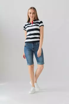 Шорты женские джинс SWB Coco CO-Z6886 (34, Синий)