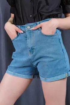 Шорты женские джинсовые DENIM K-3330 (27, Синий)