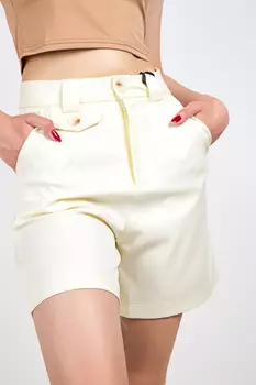 Шорты женские S&amp;T 6598 + ремень (38, Бежевый)