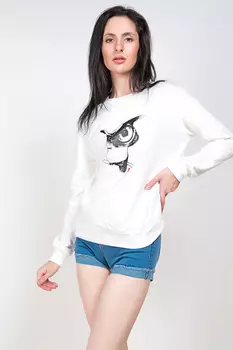 Толстовка женская Queen 705 (M-L, Белый)