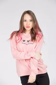 Толстовка женская STOLNIK 8005 (M-L, Персиковый)