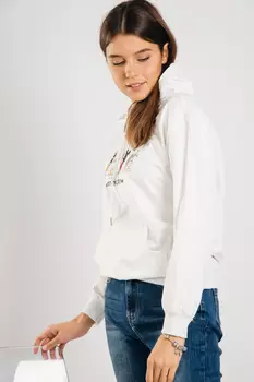 Толстовка женская Yasiping F7106 (M-L, Белый)