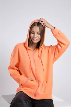 Толстовка женская Yasiping F8203 (M-L, Персиковый)