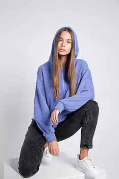 Толстовка женская Yasiping F8205 (M-L, Темно-Сиреневый)