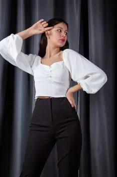 Топ женский (B) Wish Collection 11701 д/р (S, Белый)