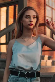 Топ женский M.D.D 901 (M-L, Голубой)