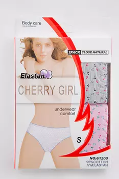 Трусы комплект Cherry girl 61200 (S, Белый/Розовый)