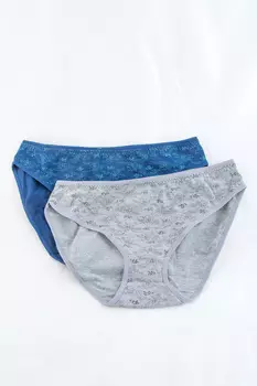 Трусы комплект Vanessa 6802-89 (XL, Серый/Черный)