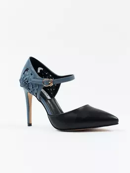 Туфли женские Spagna P-SC935-S850-1 (40, Черный/Синий)