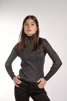 Водолазка женская Vazo 13182 (M-L, Бордовый)