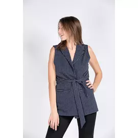 Жилет женский Samo W1727 + пояс (50, Темно-Синий)