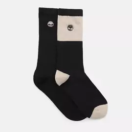 2 Pair Patterned Colorblock Crew